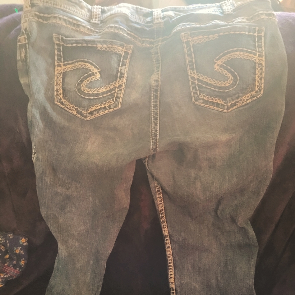 Silver suki mid capri size 22